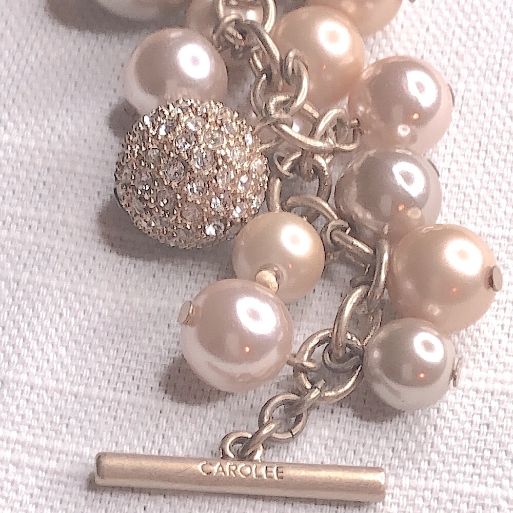 NWOT Carolee Large Champagne Toggle Bracelet - Picture 10 of 12